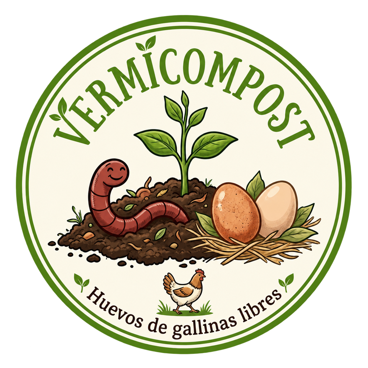 VermiCompost — Huevos de gallinas libres